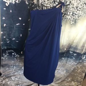 💞NEW Michael Kors Sapphire Off shoulder dress
